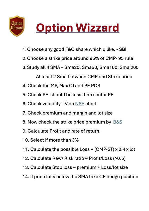Stock Option Recipe